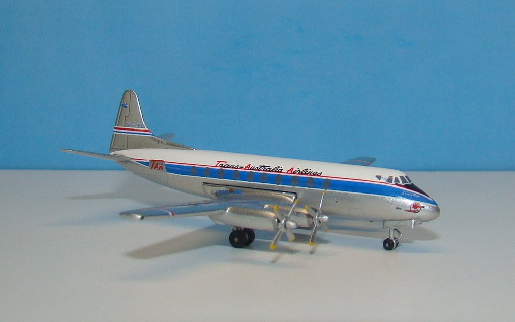 TAA Viscount 756D VH-TVL Aeroclassics 1:400 Scale Model