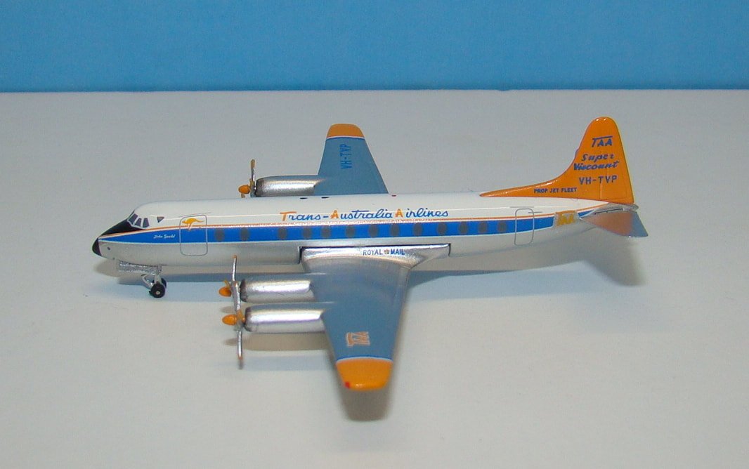 TAA Viscount 816 VH-TVP Aeroclassics 1:400 Scale Model