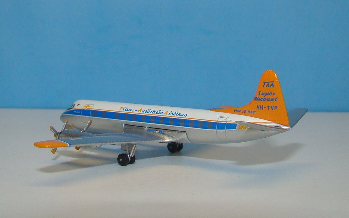 TAA Viscount 816 VH-TVP Aeroclassics 1:400 Scale Model