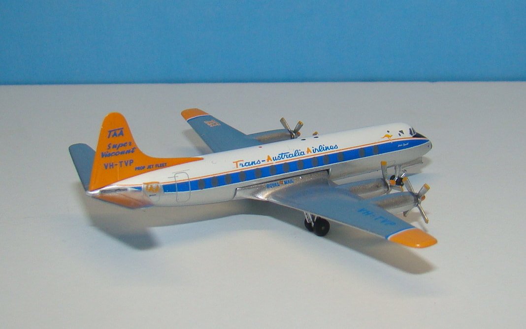 TAA Viscount 816 VH-TVP Aeroclassics 1:400 Scale Model