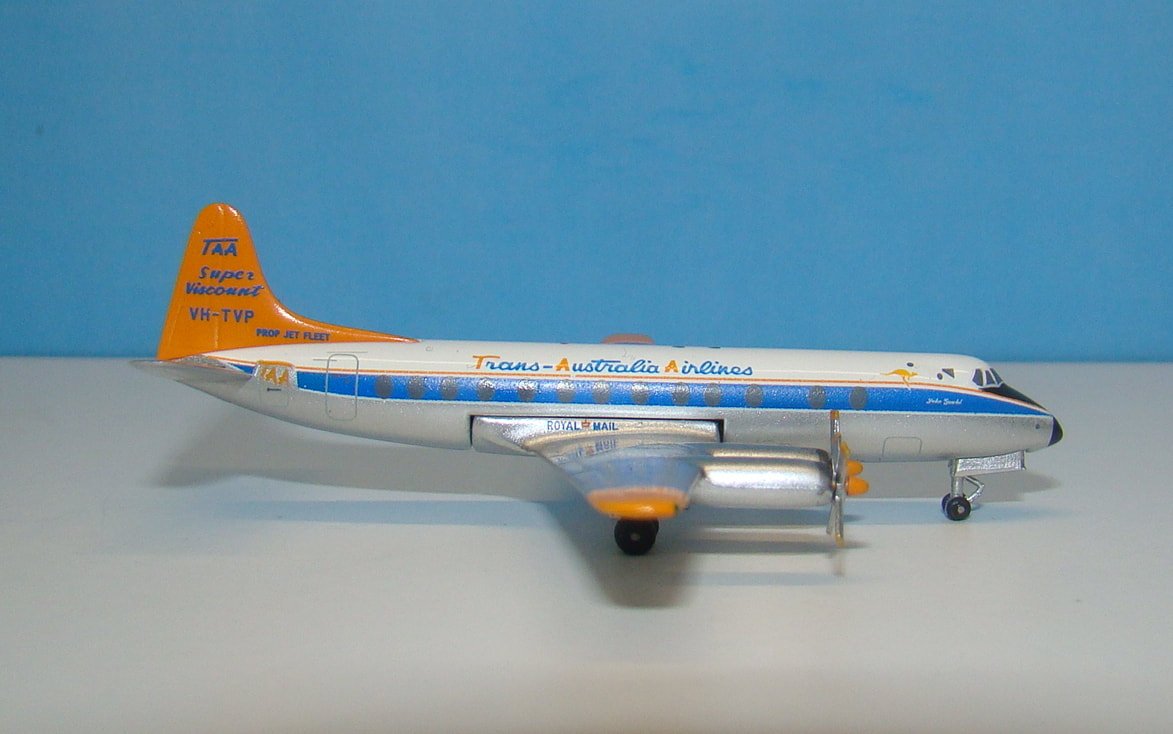 TAA Viscount 816 VH-TVP Aeroclassics 1:400 Scale Model